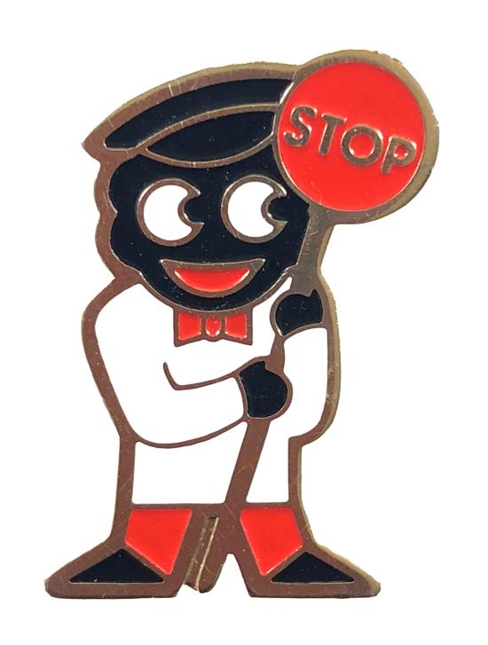 Robertsons 1980's Golly Lollipopman badge Short Pole