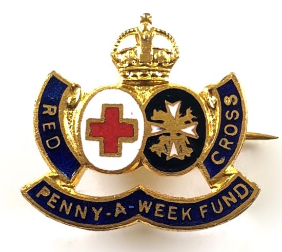 BRCS & Order of St John penny a week fund badge