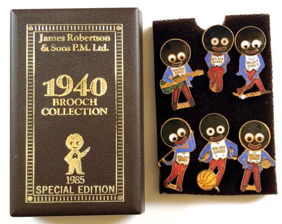 James Robertson & Sons 1985 Special Edition Golly brooch collection