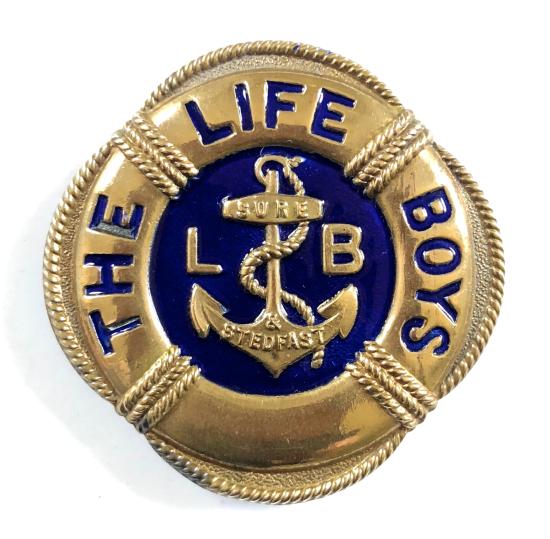 The Life Boys Jersey large pattern enamel badge