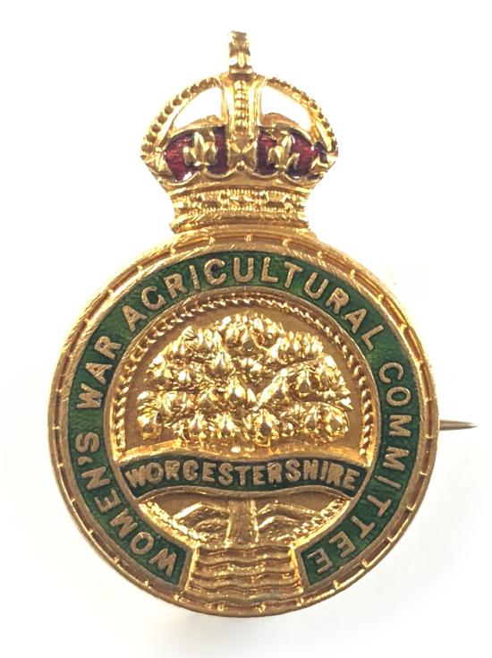 WW1 Womens War Agricultural Worcester committee badge
