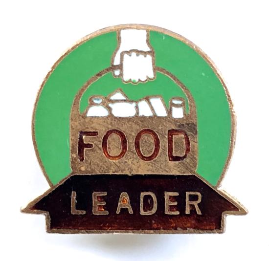 WW2 Food Leader shopping basket home front badge