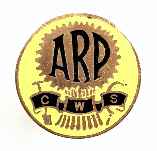 WW2 Co-operative Wholesale Society ARP air raid precaution badge