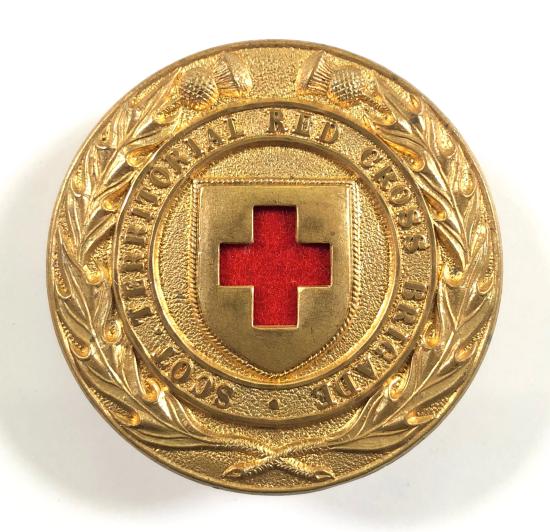 WW1 Scottish Territorial Red Cross Brigade arm badge