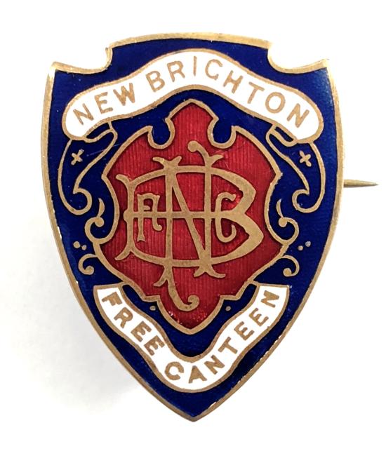 WW1 New Brighton Free Canteen badge Merseyside