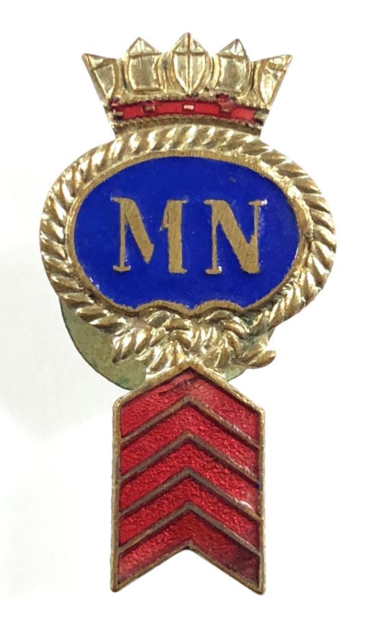 Merchant Navy 5 year service lapel badge