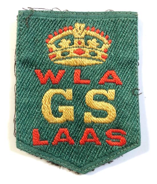 WW1 Womens Land Army Good Service ribbon award badge