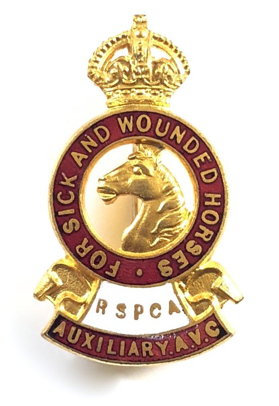 WW1 RSPCA Auxiliary Army Veterinary Corps AVC badge
