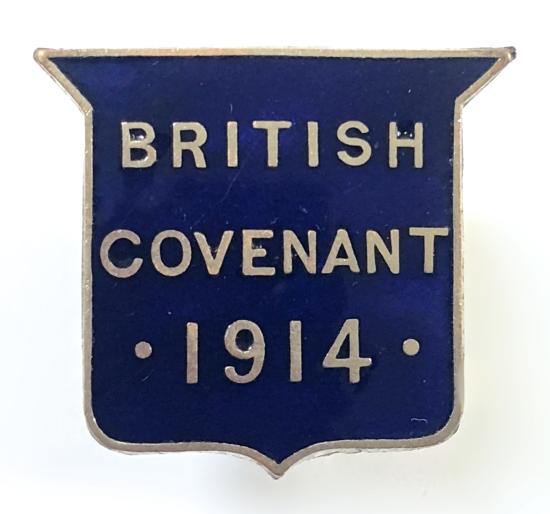 British Covenant 1914 Hyde Park Rally badge protest against home rule