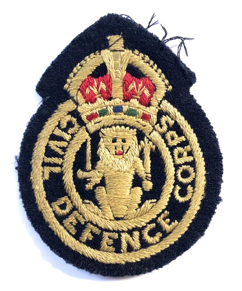 Civil Defence Corps scottish lion cloth badge c1949 to 1953