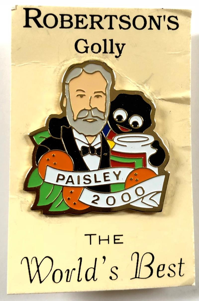 Robertsons Golly Paisley Exhibition 2000 limited edition badge