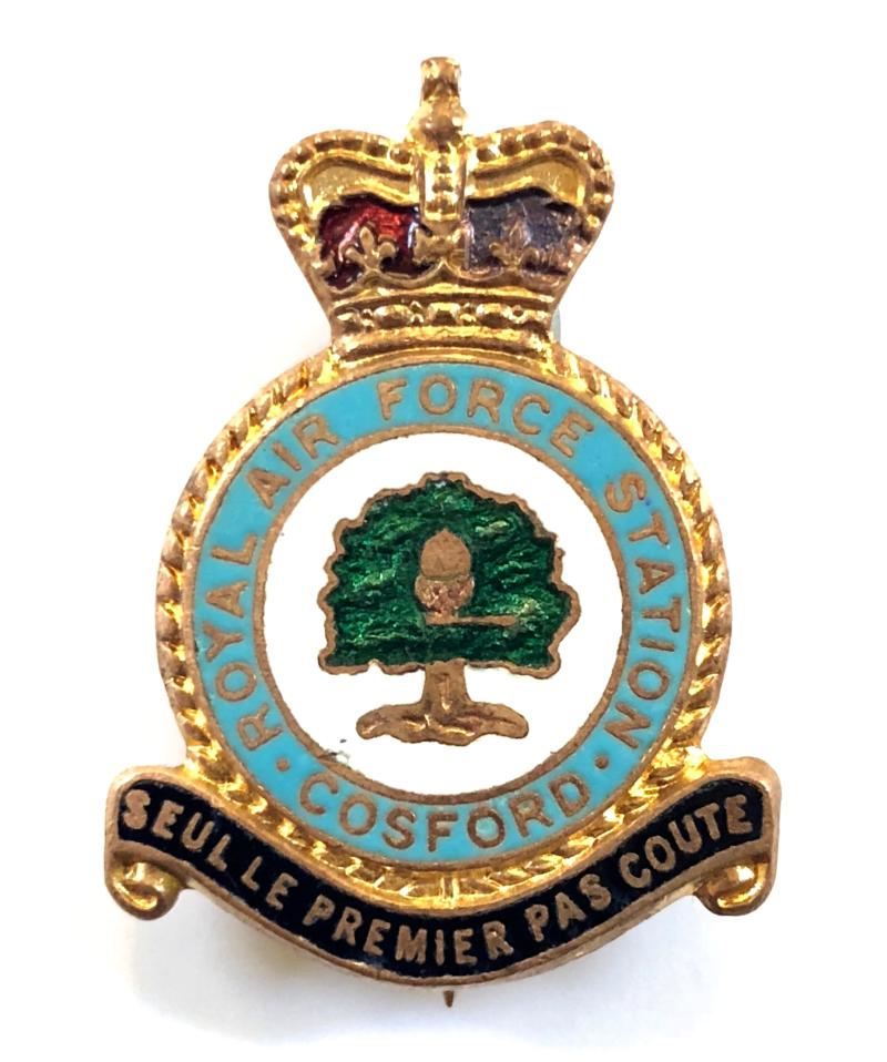 Royal Air Force Station Cosford RAF Badge H.W.Miller