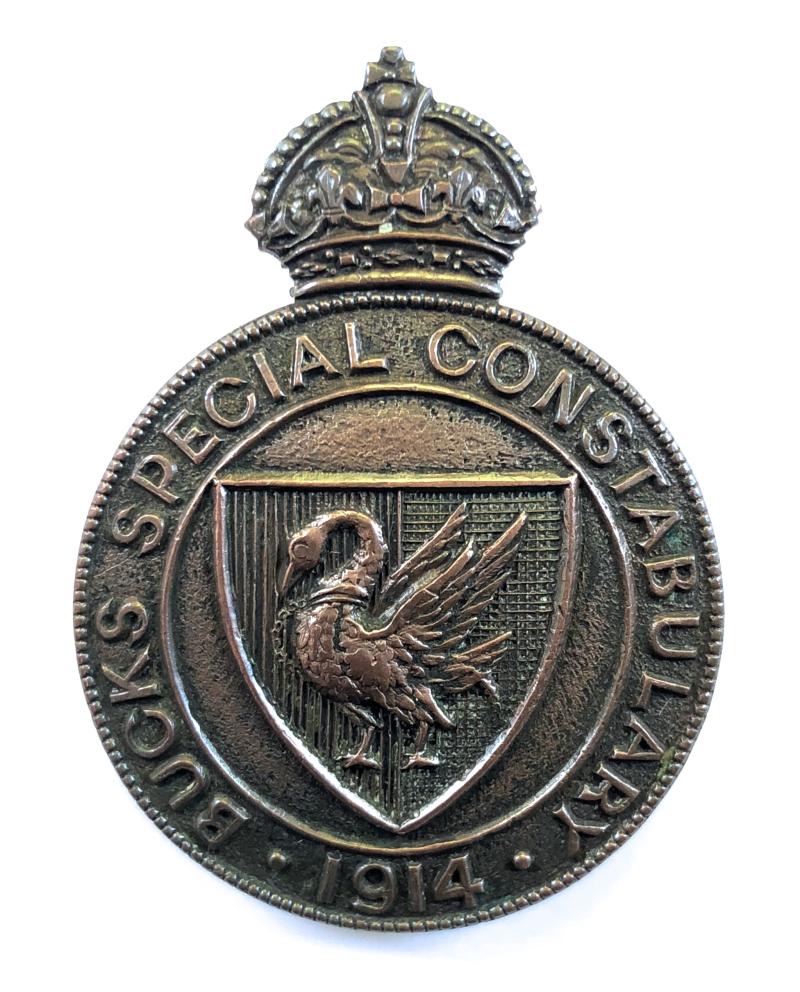 WW1 Bucks Special Constabulary 1914 police reserve badge