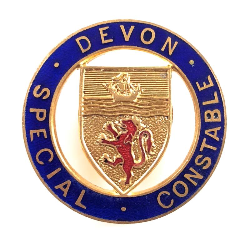 WW2 Devon County Special Constable police reserve badge