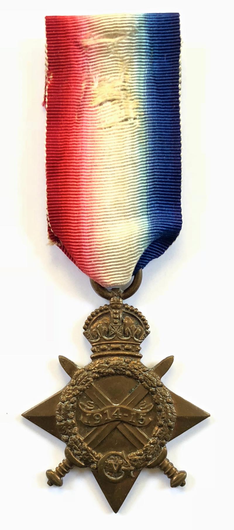 WW1 LANARK YEOMANRY 1914 1915 star medal