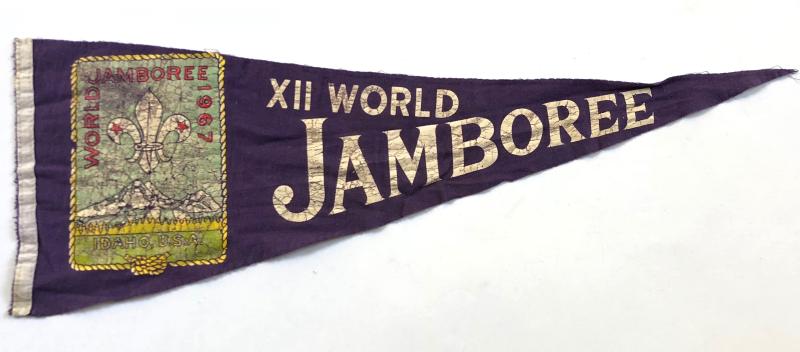 Boy Scouts World Jamboree 1967 IDAHO U.S.A. pennant flag