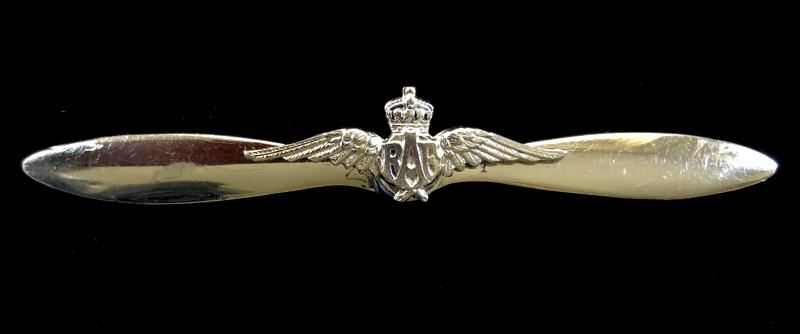 Royal Air Force pilots wing RAF aircraft propeller pin badge