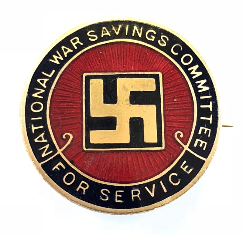 WW1 National War Savings Committee for service pin badge circa 1916