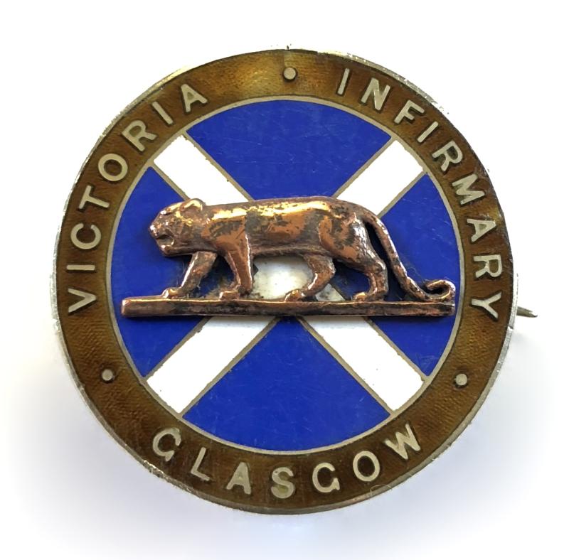Victoria Infirmary Glasgow silver nurses badge