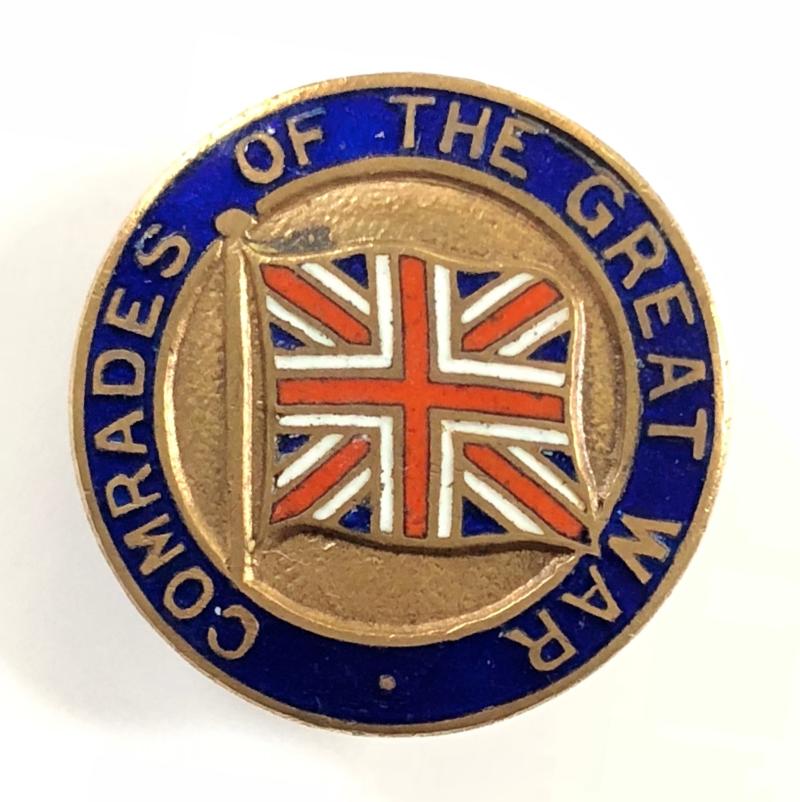 Comrades of The Great War small pattern numbered lapel badge