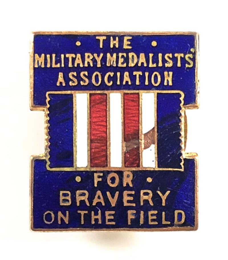 The Military Medalists Association FOR BRAVERY ON THE FIELD numbered badge