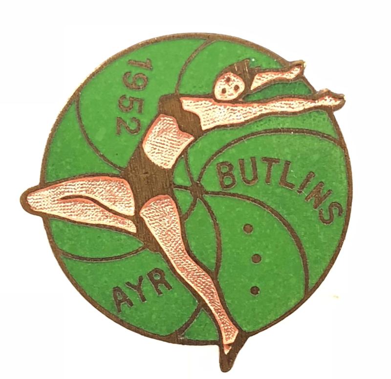 Butlins 1952 Ayr scottish holiday camp badge