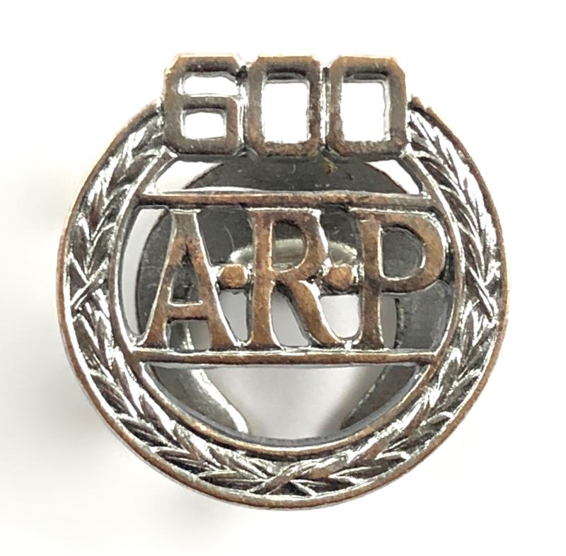 WW2 600 Group ARP air raid precautions badge