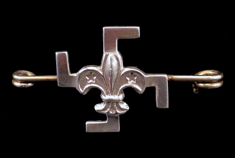Boy Scouts silver thanks badge circa 1930