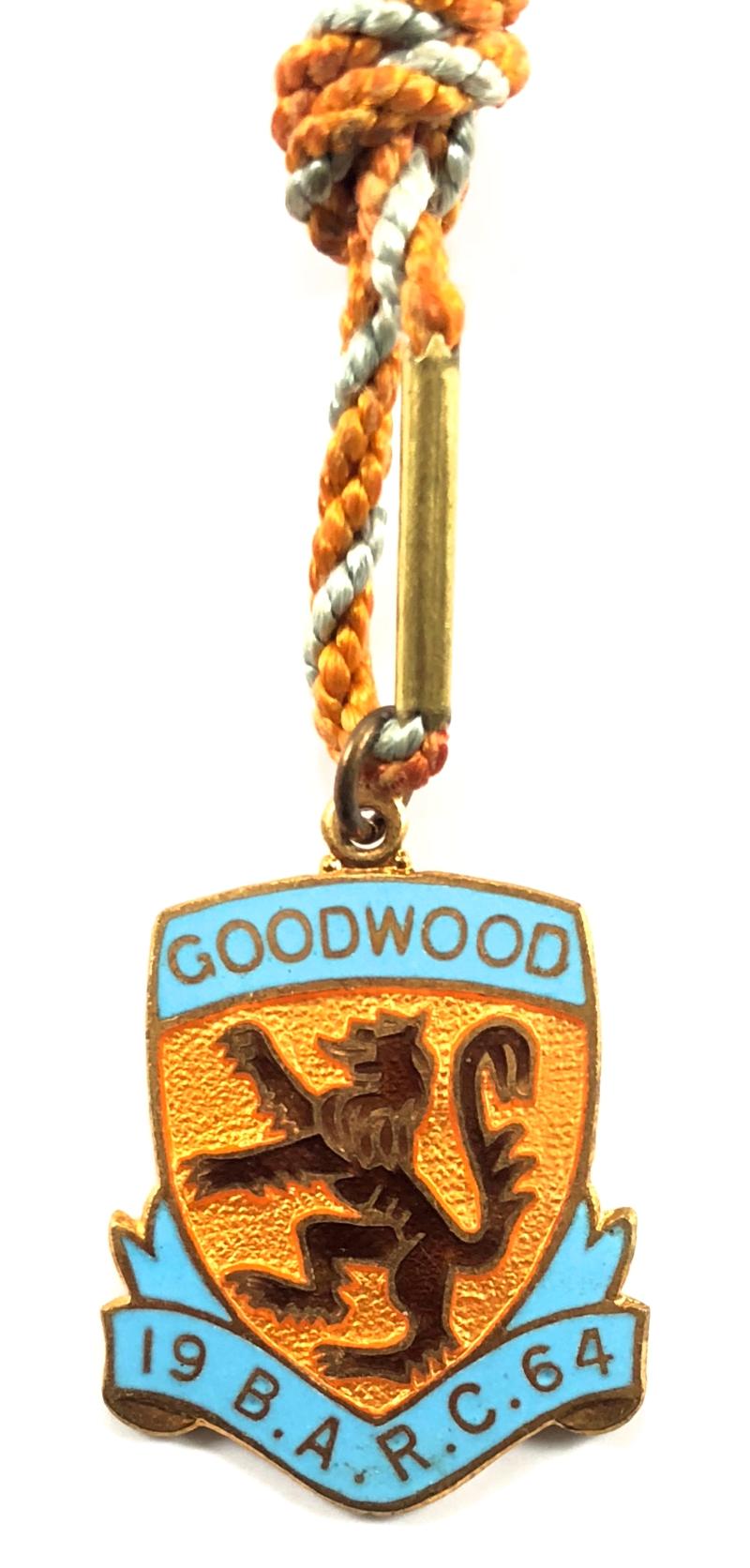 British Automobile Racing Club BARC Goodwood 1964 badge