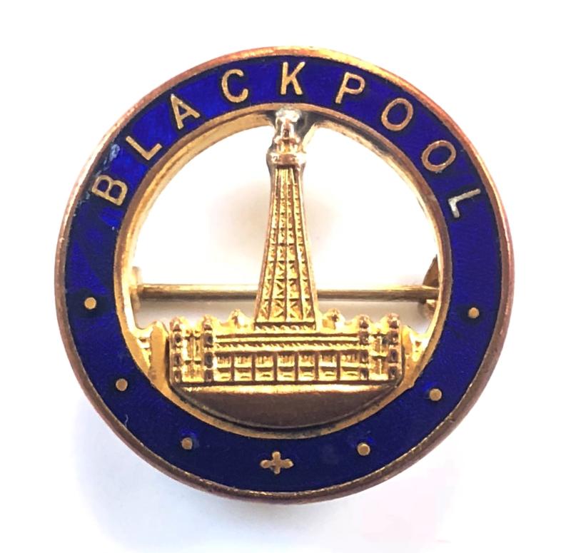Blackpool Tower souvenir pin badge by H.W.Miller