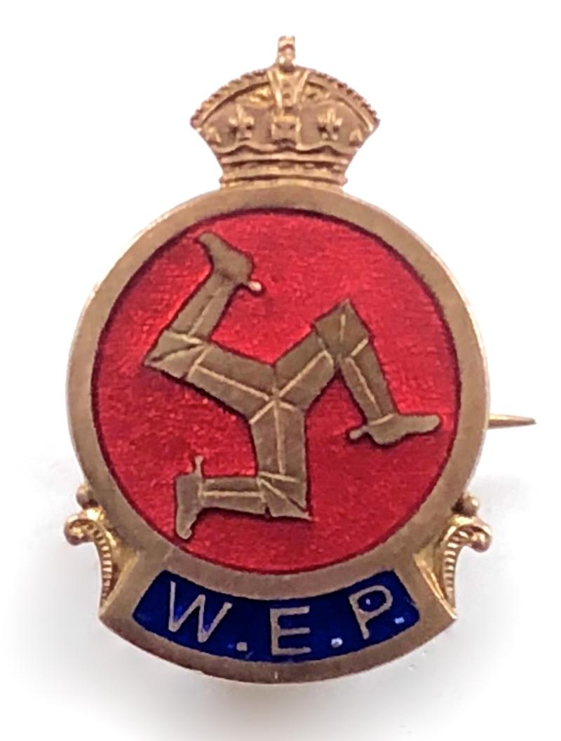 War Emergency Police Isle of Man badge by C.Wallace Douglas