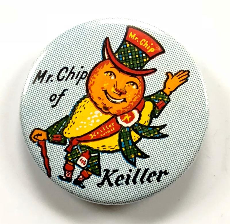 Keiller Marmalade advertising tin button badge Dundee Scotland