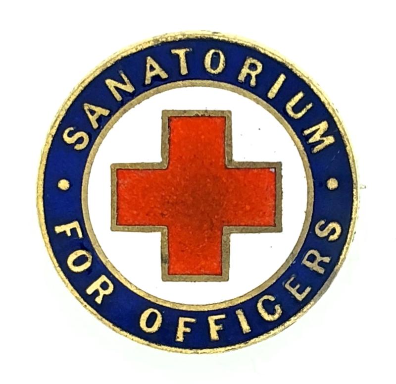WW1 Sanatorium For Officers Red Cross Hospital badge