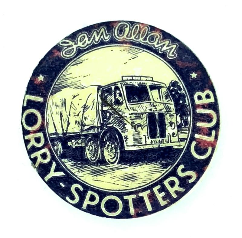 Ian Allan Lorry Spotters Club pin button badge circa 1950's