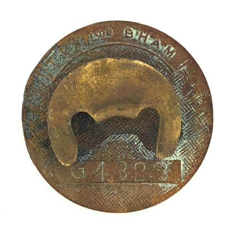 WW2 Royal Arsenal Woolwich Royal Ordnance Factory officially numbered badge