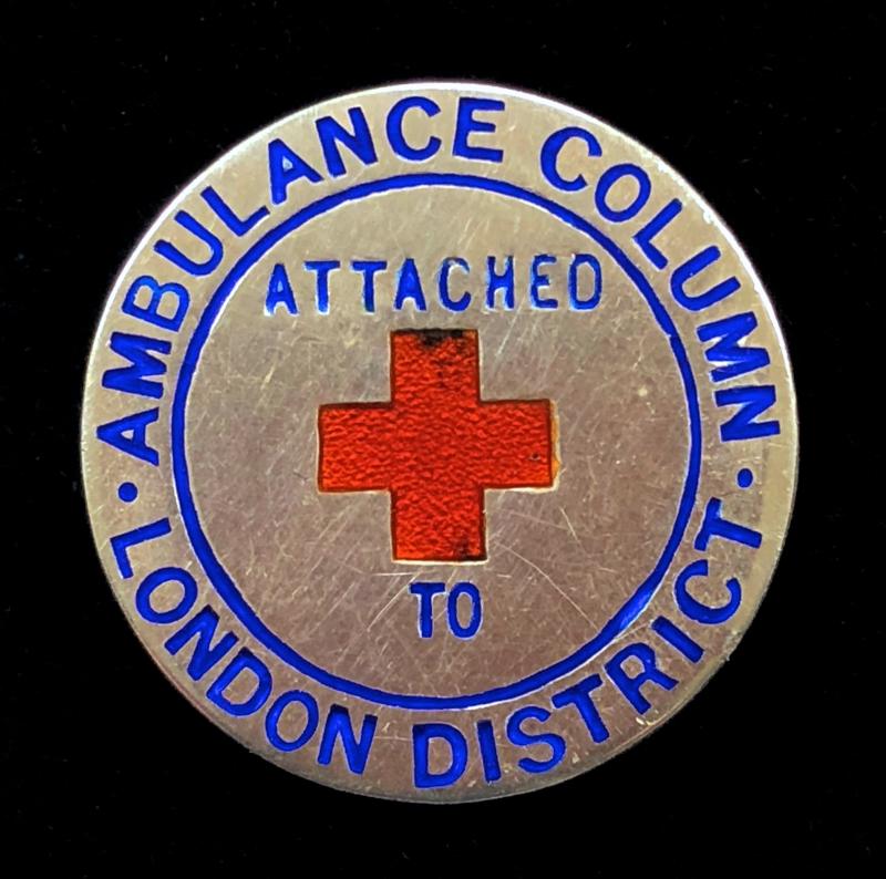 WW1 London Ambulance Column 1914 silver womens hat badge
