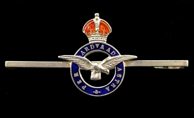 Royal Air Force RAF silver and enamel tiepin badge