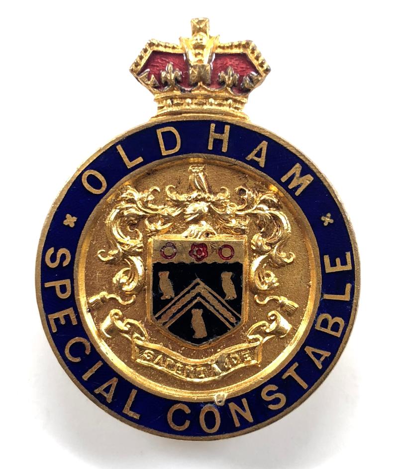 WW1 Oldham Special Constable police badge