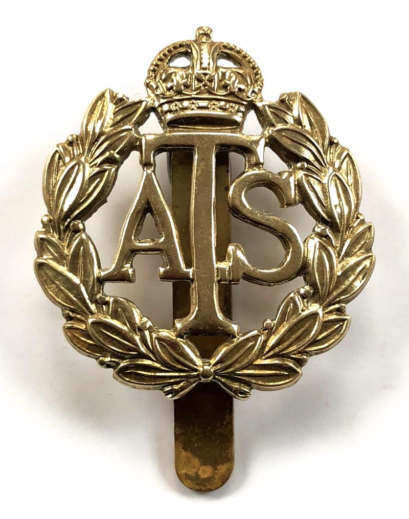 WW2 Auxiliary Territorial Service ATS brass cap badge
