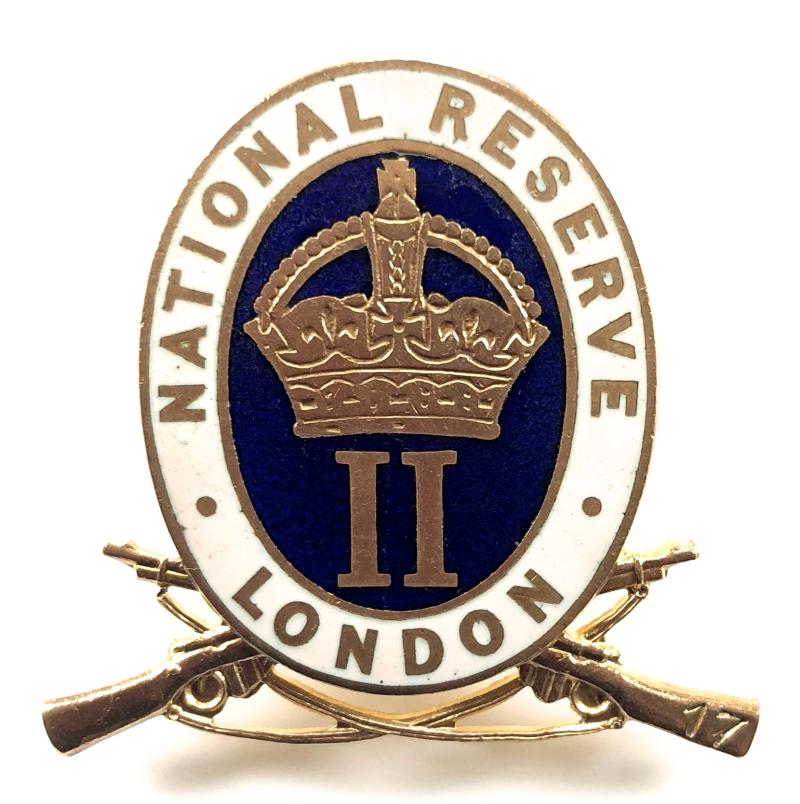 WW1 National Reserve Class II Lambeth London home front badge