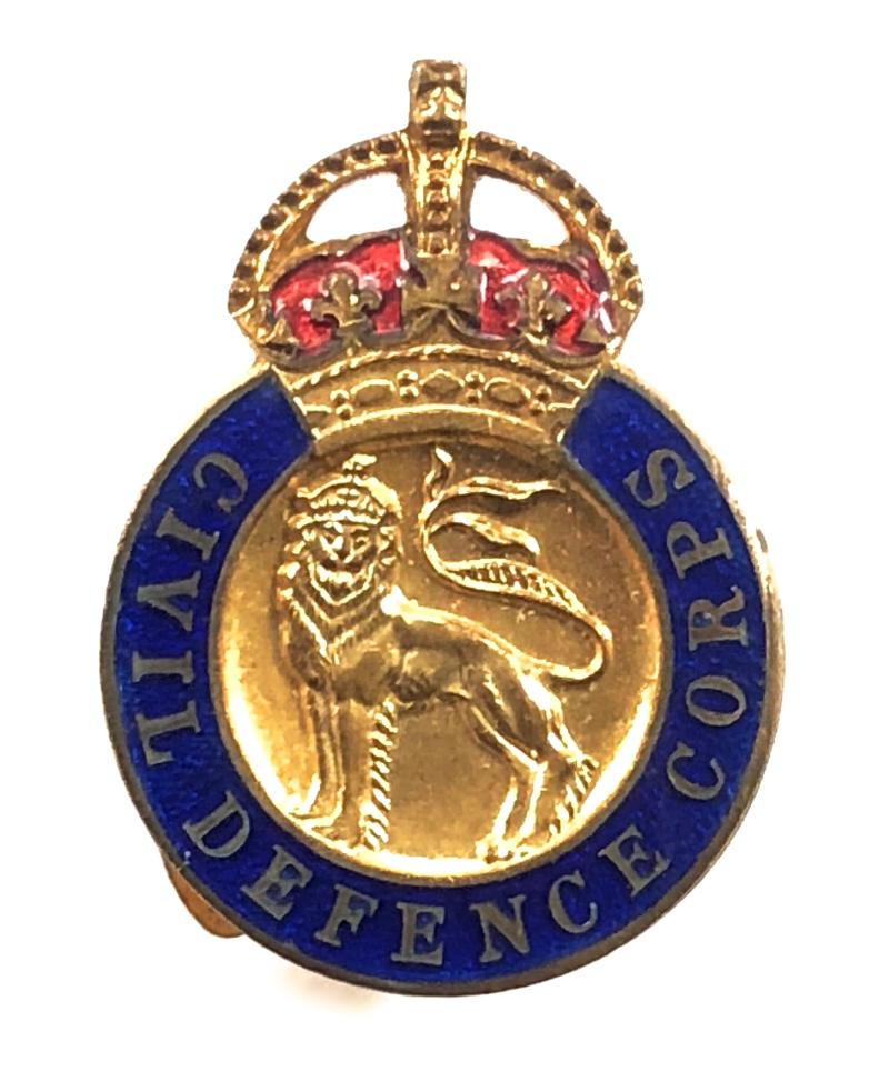 Civil Defence Corps gentleman volunteer badge c1949 to 1953