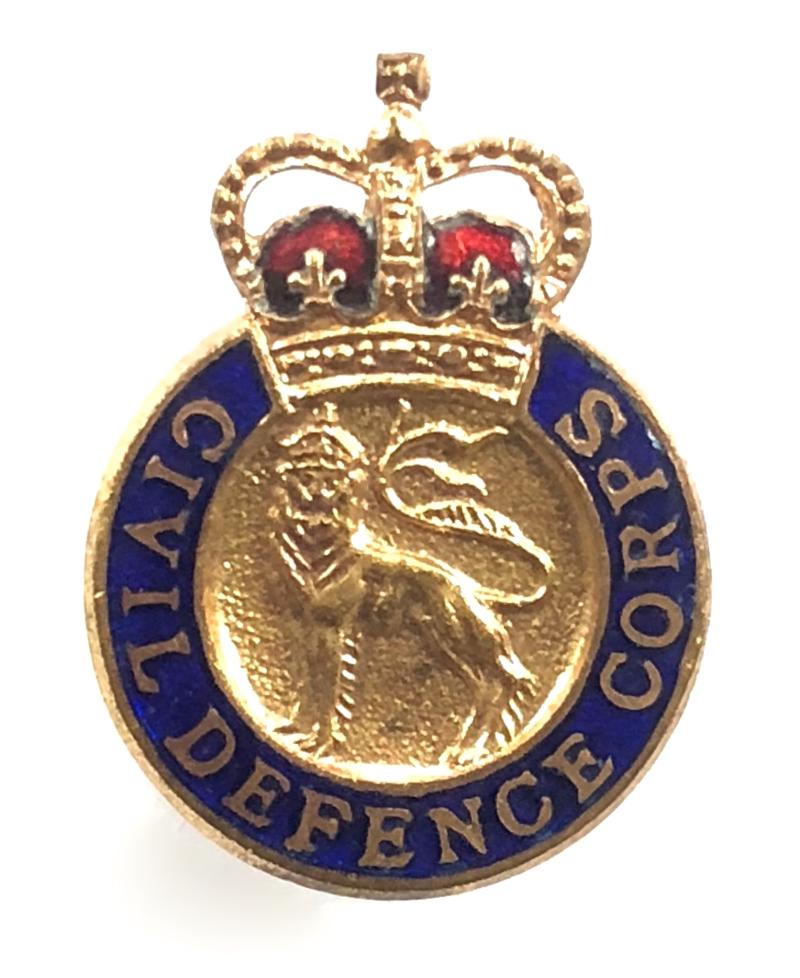 Civil Defence Corps gentleman volunteer badge post 1953