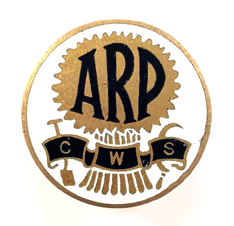 WW2 Co-operative Wholesale Society ARP badge