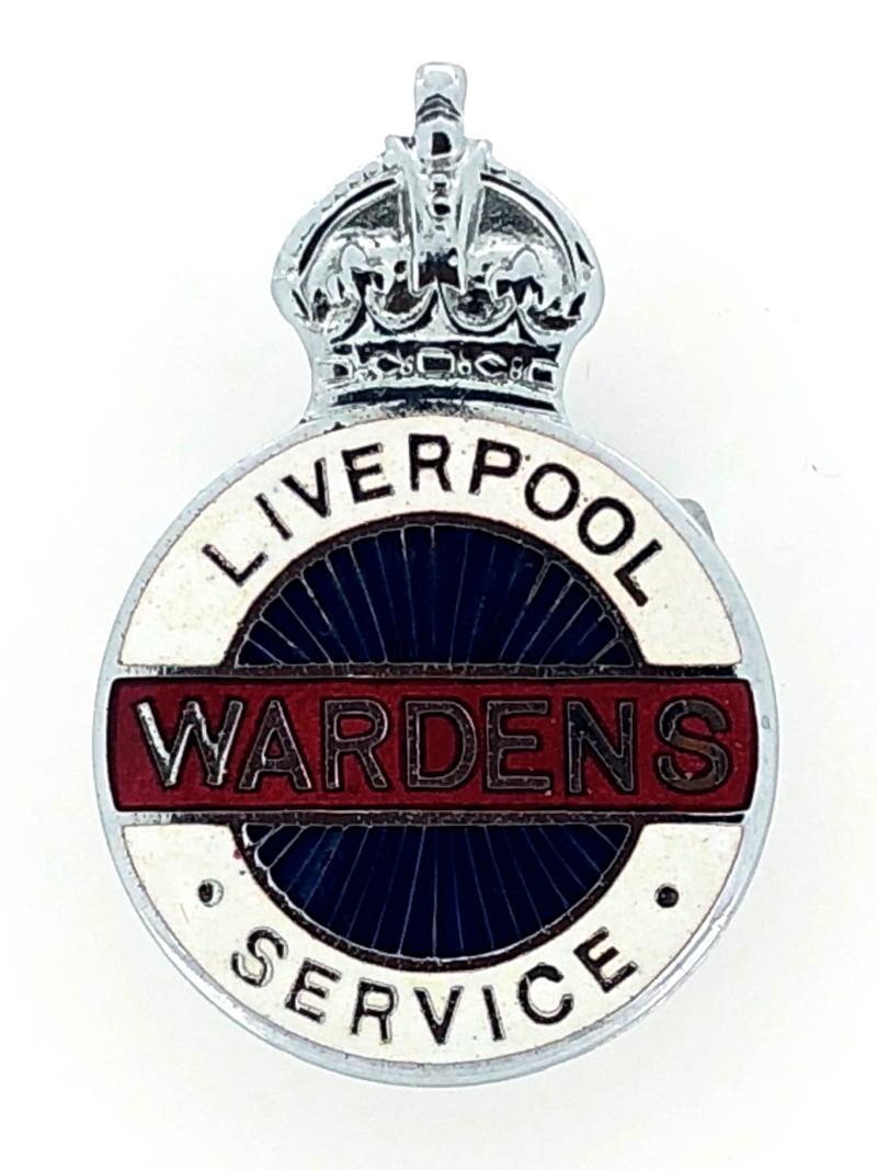 WW2 Liverpool air raid precautions Wardens Service cap badge