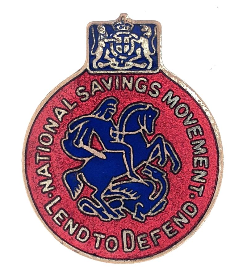 WW2 National Savings Movement committee member badge by H.W.Miller