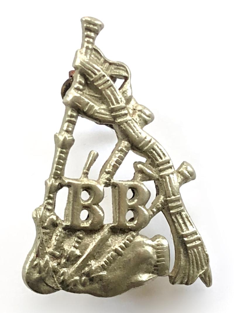 Boys Brigade Pipers Proficiency badge circa 1921-68
