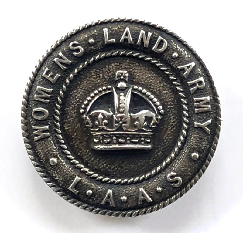 WW1 Women's Land Army Agricultural Section LAAS silver pin badge by Thomas Lyster Mott