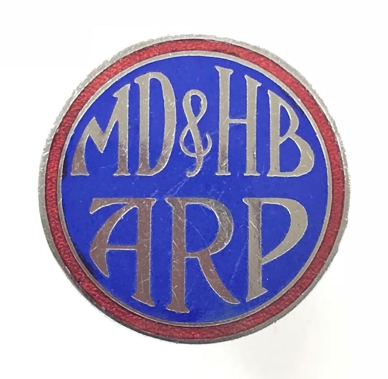 WW2 Mersey Docks & Harbour Board Air Raid Precaution ARP badge Liverpool