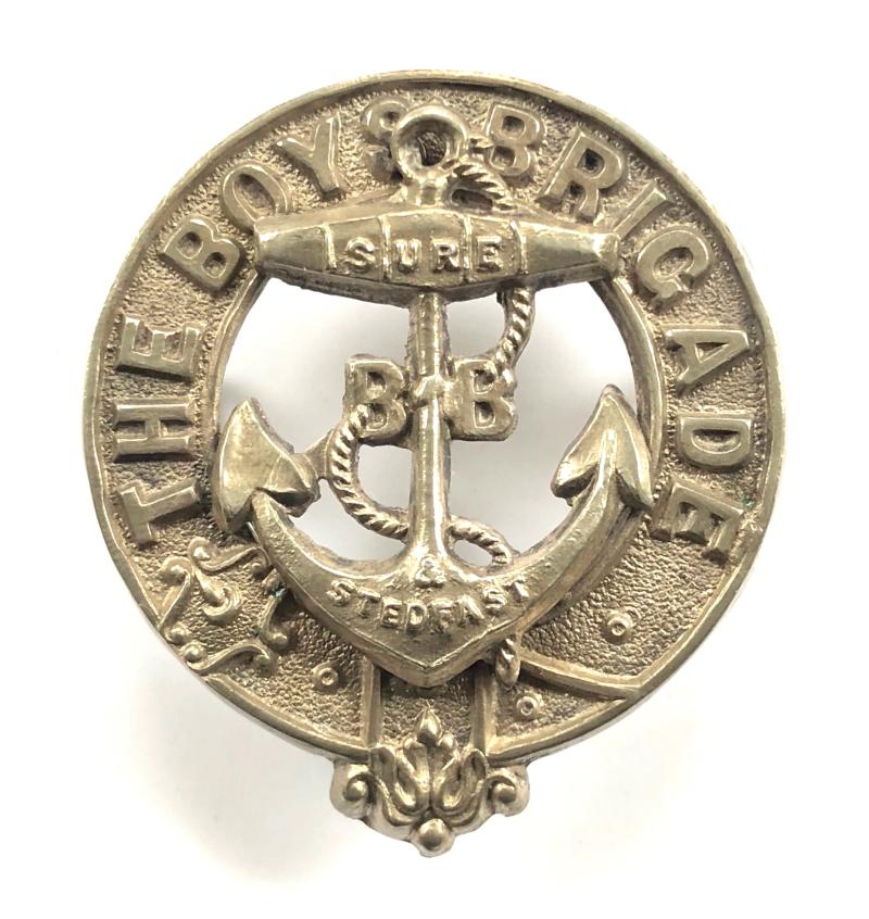 Boys Brigade officers cap badge circa 1886 to 1926