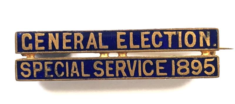 Primrose League General Election Special Service 1895 pin badge